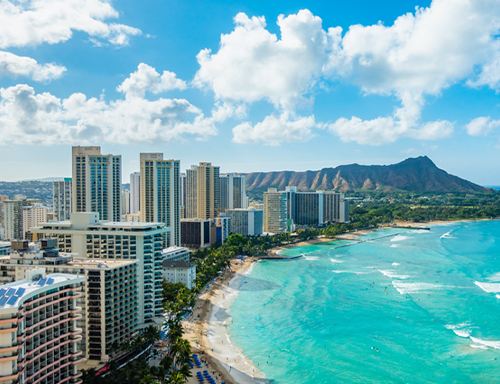 a pool next to a body of water