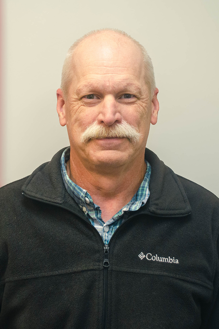 a man looking at the camera